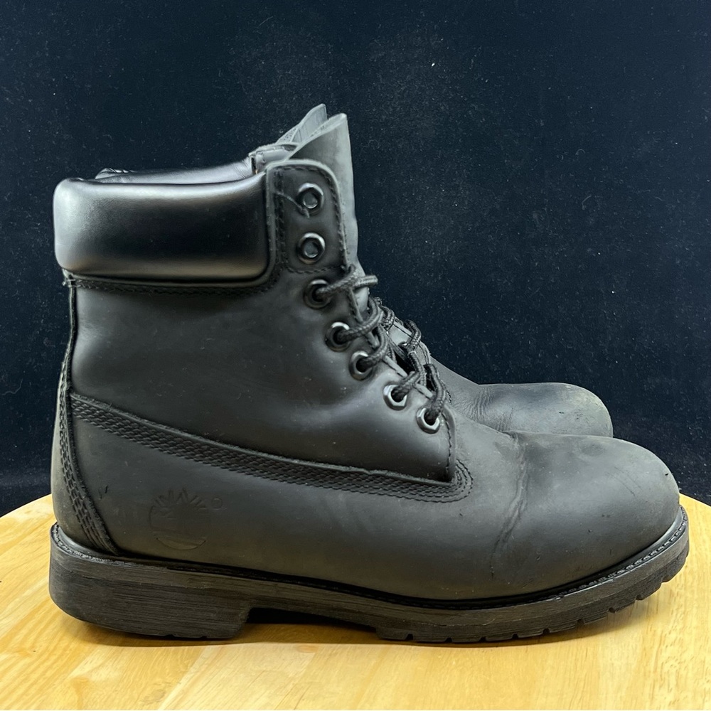Timberland Men's Premium Black Suede Size 7 M Ankle Boots (Wmns size 8.5) - Picture 4 of 10